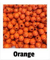 Holzperlen 8mm orange